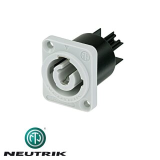 Neutrik NAC3MPB-1 PowerCon Einbaustecker Power-Out grau