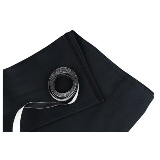 Showtec - Skirt for Stage-elements 6 m (B) - 1 m (H), schwarz, ungefaltet
