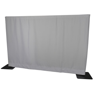 Wentex - P&D Curtain - Medium Gloss Satin Ungefaltet, 280 (B) x 120 (H) cm, 300 g/m2, weiß