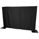 Wentex - P&D Curtain - Medium Gloss Satin Ungefaltet, 280 (B) x 120 (H) cm, 300 g/m2, schwarz