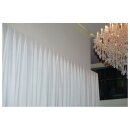 Wentex - P&D Curtain - Medium Gloss Satin Gefaltet, 300 (B) x 300 (H) cm, 300 g/m2, weiß