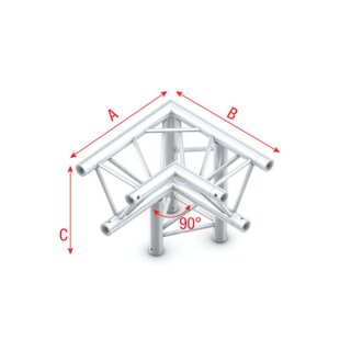 Milos - Corner 90° down right, apex down Deco-22 Triangle truss