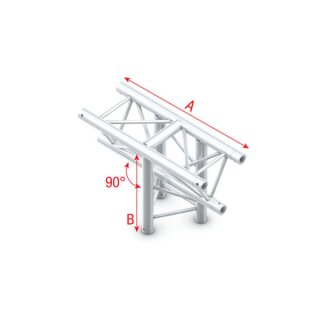 Milos - T-Cross vertical 3-way, apex down Deco-22 Triangle truss