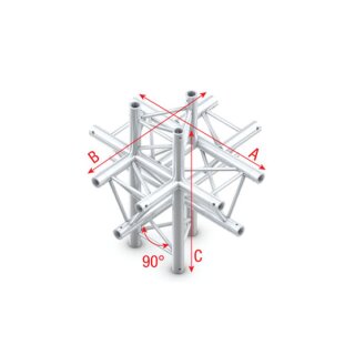 Milos - Cross up/down 6-way Deco-22 Triangle truss