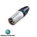 Neutrik NC3MXX 3-pol XLR Kabelstecker silber