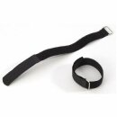 Klettband / Kabelbinder 80 x 5,0cm schwarz mit Metallring