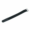 Klettband / Kabelbinder 80 x 5,0cm schwarz mit Metallring