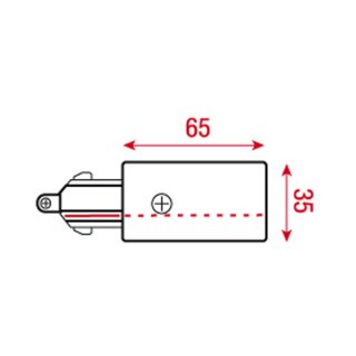 Artecta - 1-Phase Feed-In Connector Weiß (RAL9003)