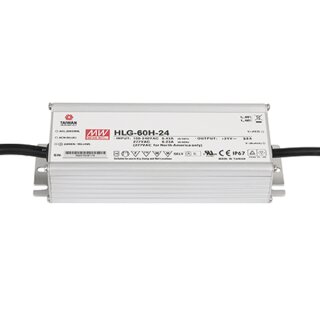 Meanwell - LED Power Supply 60 W 24 VDC MEAN WELL HLG-60H-24