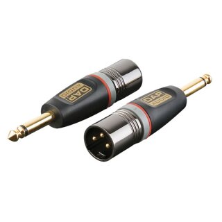 DAP Audio XGA27 - Adapter 3-pol XLR male auf Klinke male mono