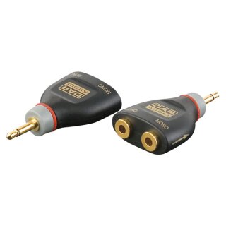 DAP Audio XGA40 - Adapter Mini Klinke male auf 2 x Mini Klinke female 2 x 10 kOhm Widerstände