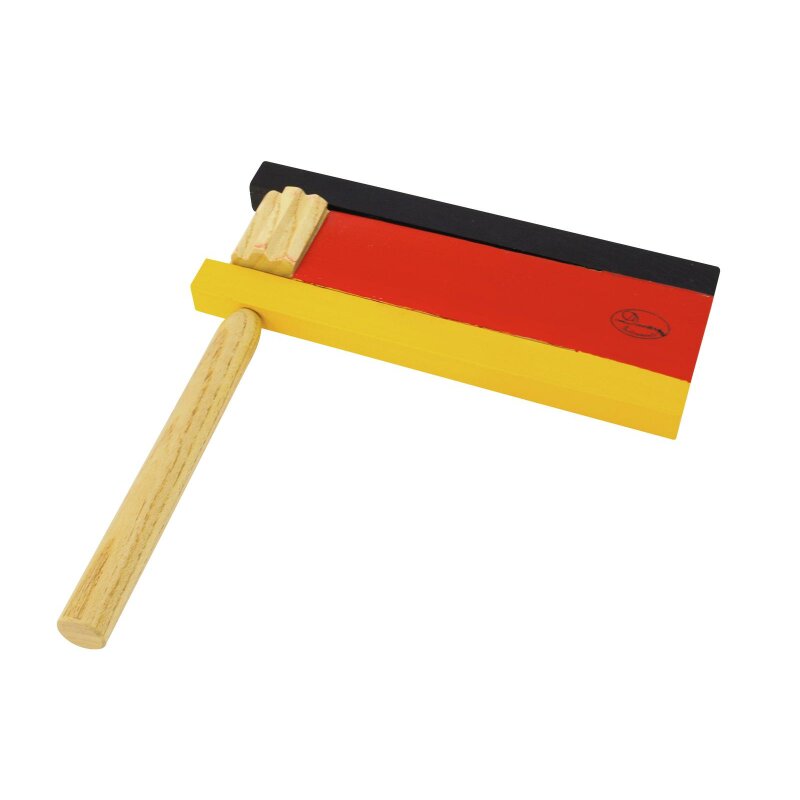 Deutschland Ratsche aus Holz - Fanartikel WM / EM in Deutschen