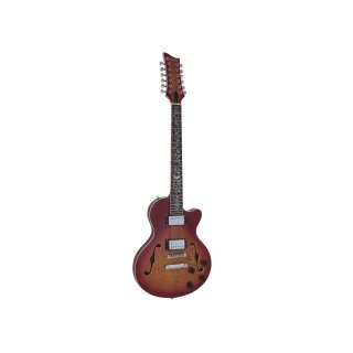DIMAVERY LP-612 E-Gitarre, flamed sunburst