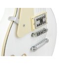 DIMAVERY LP-700L E-Gitarre, LH, weiß