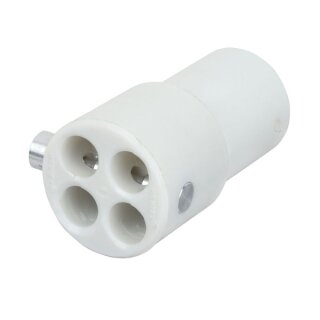 Wentex - 4-way connector replacement 50,8 mm (Durchm.), Weiß