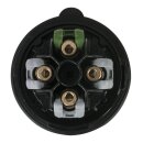 PCE - CEE 16A 400V 4p Plug Female Schwarz, Turbo Twist, IP44