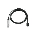 OMNITRONIC Interfacekabel USB/XLR(F) 1,5m schwarz