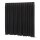 Wentex - P&D curtain - Dimout Gefaltet, 300 (B) x 300 (H) cm, 260 g/m2, schwarz
