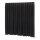 Wentex - P&D curtain - Dimout Gefaltet, 300 (B) x 400 (H) cm, 260 g/m2, schwarz