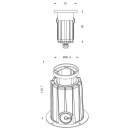 D LINE Bodeneinbauleuchte NC COB I Rund