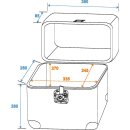 ROADINGER Platten-Case ALU 75/25, abgerundet, acryl