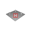 HOFFORK Bodenplatte 350-4 male/steel