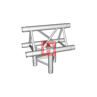 HOFPRO H300D 3-Weg T-Stück C37 vert. unten/auáen (3-Punkt)