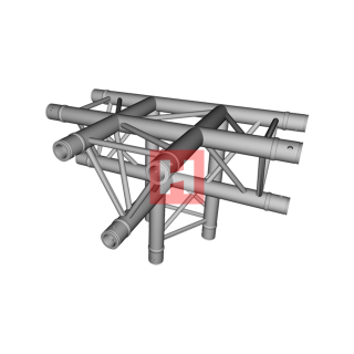 HOFPRO H300D 4-Weg T-Stück C42 unten (3-Punkt)