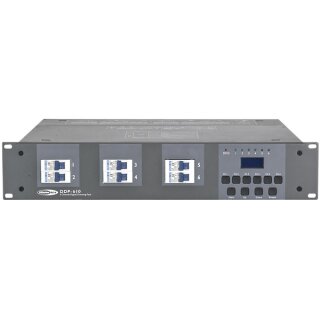 Showtec - DDP-610T Digitales Dimmerpack mit 6 Kanälen, 10-A-Sicherung, Klemmverbinder