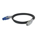 DAP - Powercable Blue/White Pro power connector 1,5mtr...