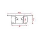 Artecta - Profile Pro-Line 24 Surface Natürlich eloxiertes Aluminium