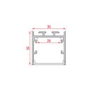 Artecta - Profile Pro-Line 25 Surface Natürlich eloxiertes Aluminium