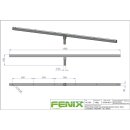 FENIX - T-Bar AC-507B eckig für Stativ Megara/ELV