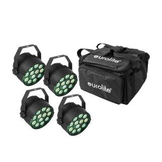 EUROLITE Set 4x LED PARty TCL Spot + Soft-Bag