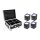 EUROLITE Set 4x AKKU IP UP-4 QCL Spot QuickDMX + Case mit Ladefunktion