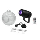 EUROLITE Set Spiegelkugel 30cm mit Motor + LED PST-5 QCL Spot sw