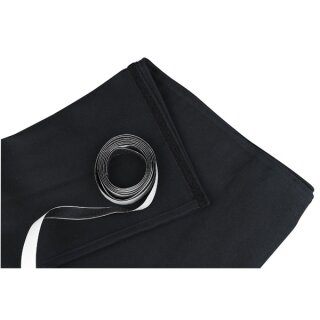 Showtec - Skirt for Stage-elements 6 m (B) - 40 cm (H), schwarz, ungefaltet