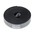 Showtec - Velcro Cable Tie on Roll Schwarz, 20mm x 4500mm