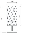 D LINE Tischleuchte Asterope linear weiß