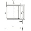 Einlegerahmen 62x62 für LED-Panel / LED-Einlegerasterleuchten