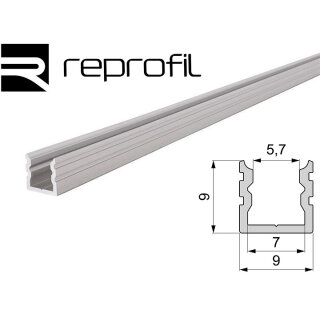 Reprofil U-Profil hoch AU-02-05 - silber-matt - 100cm