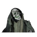 EUROPALMS Halloween Figur Wanderer, 160cm - Stehende Figur: Animiertes Skelett