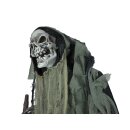 EUROPALMS Halloween Figur Wanderer, 160cm - Stehende Figur: Animiertes Skelett