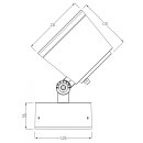 Deko-Light Außenstrahler Colt 25W RGBWW