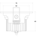 Deko-Light LED Deckeneinbauleuchte COB-68-350mA-2700K-rund