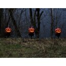 EUROPALMS Halloween Kürbisse mit Erdspieß, 3er-Set, 39cm