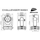 JB Systems Challenger Wash - 7x40 Watt Moving Head