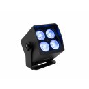 EUROLITE AKKU Mini IP UP-4 QCL Spot MK2 - Kleines IP65-Akku-Uplight mit RGBW-LEDs und IR-Fernbedienung