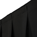 Wentex P&D Vorhang Molton gewellt 330 x 250cm schwarz - 300 g/m²