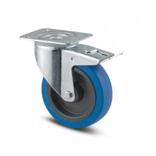 TENTE Blue Wheel 100 mm Lenkrolle gebremst